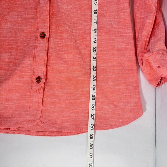 Mountain Hardwear Long Sleeve Button Down Shirt- Size XL - Orange colored - Picture 9 of 10